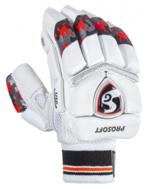 SG Prosoft Batting Gloves High Quality Leather Palm