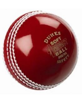 Dukes RED Soft Impact Safety Cricket Ball - JUNIOR