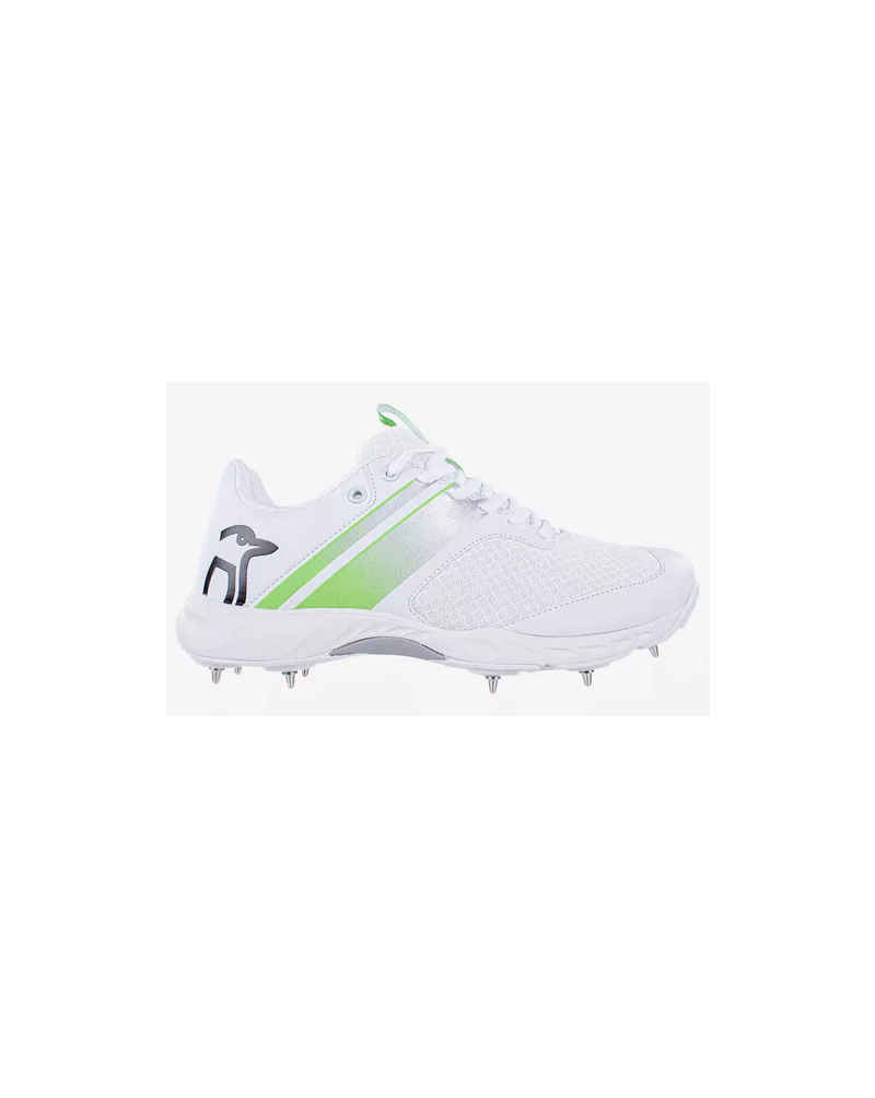 Kookaburra KC 3.0 Spike Cricket Shoes (White/Lime) cricket equipment4u UK