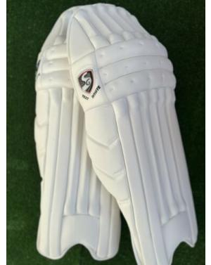 SG Cricket Batting Pads Mens New TEST White