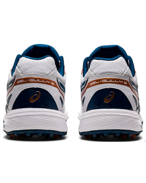 Asics Men Gel-Gully 6 Cricket Shoes ( White/Mako Blue )