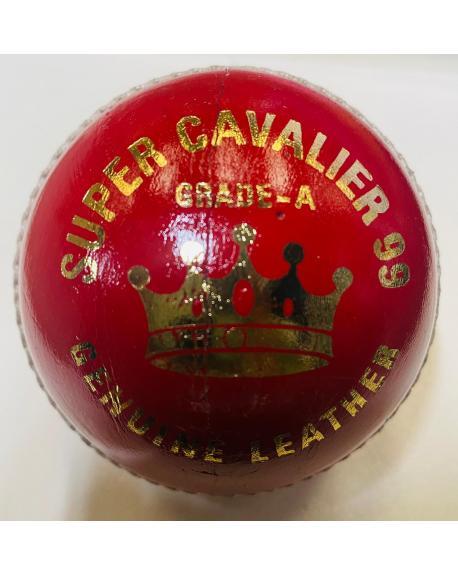 LUKEYS SUPER CAVALIER 99 RED LEATHER CRICKET BALL