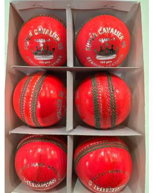 LUKEYS SUPER CAVALIER 99 RED LEATHER CRICKET BALL